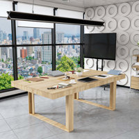Bronislaus Rectangular Conference Table by Wade Logan
