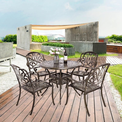 Heros Round 4 - Person 35" Long Bistro Set Cushions by Astoria Grand