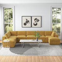 Aniweta 167.5" Wide Symmetrical Modular Corner Sectional by Wade Logan