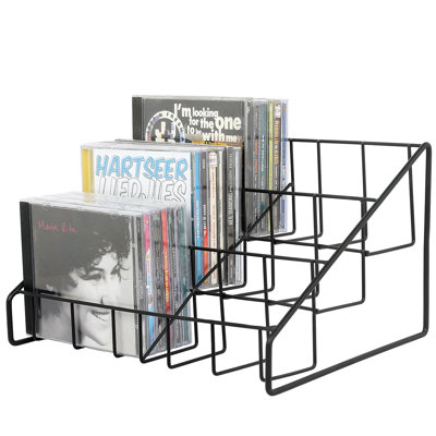 CD DVD Metal Media Storage Rack by Ebern Designs