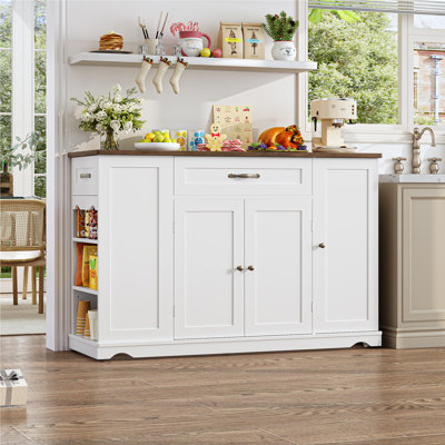 Kitchen Island With Wheels, Kitchen Cart by Lark Manor