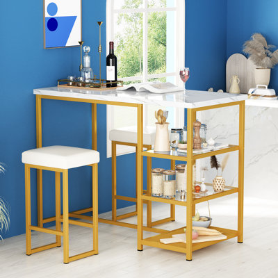Jaeona 2 - Person Counter Height Dining Set by Mercer41