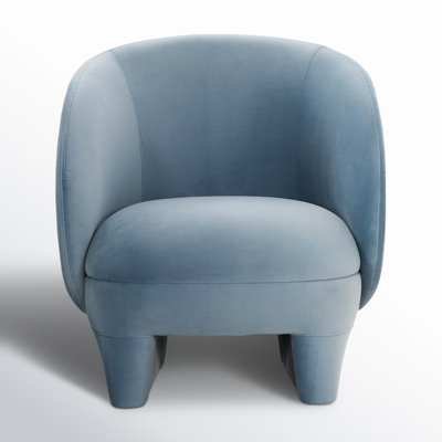 28" W Velvet Armchair by Wade Logan