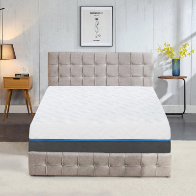 Polla 12-Inch Plush Gel Memory Foam Ultra Soft Mattress, Cooling Technology, Moisture Wicking, Breathable by The Twillery Co.