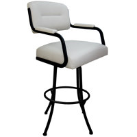 Kiaci Swivel 34" Extra Tall Stool by Williston Forge