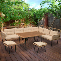 Pallaton 8 - Person Seating Group with Cushions by Bay Isle Home
