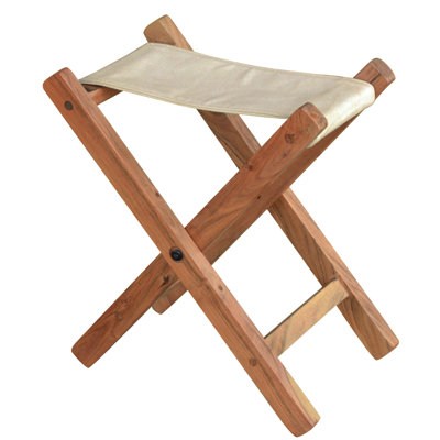 Dhekelia Solid Wood Accent Stool by Breakwater Bay