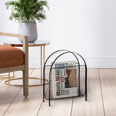 Metal Wire Magazine Rack by Rebrilliant