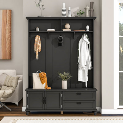 Lavance Hall Tree with Bench and Shoe Storage, 2 Large Drawers by Red Barrel Studio