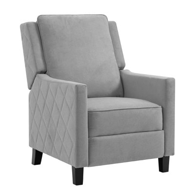 Muscae 20.9" Wide Cotton Blend Manual Club Recliner by Latitude Run