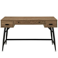 Walnut Contemporary Surplus Desk by BSD National Supplies