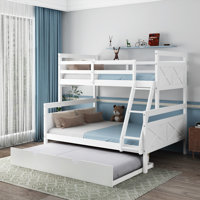 Gailynn Twin Over Full Solid Wood Standard Bunk Bed by Harriet Bee by Harriet Bee