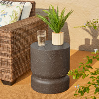 Atiana Concrete Garden Stool by Wade Logan