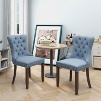 Elyot Tufted Velvet Parsons Chair by House of Hampton