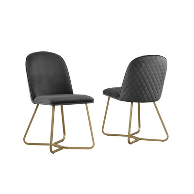 Jaquai Velvet Side Chair by Mercer41