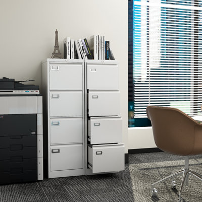 4 Drawer Vertical Filing Cabinet by Inbox Zero