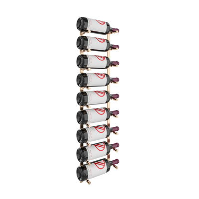 9-Bottle Wall Mounted Wine Bottle Rack by Everly Quinn