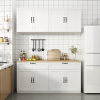 Dorilal 63" Freestanding Kitchen Pantry Cabinet with Adjustable Shelves, Soft Close Hinges for Dining Room Storage by Tucker Murphy Pet