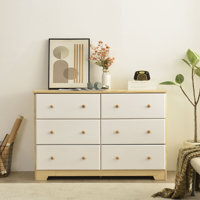 Isabela 6 Drawer Solid Wood Double Dresser by Union Rustic