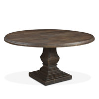 Annacarolina 60" Mango Solid Wood Pedestal Dining Table by Rosalind Wheeler