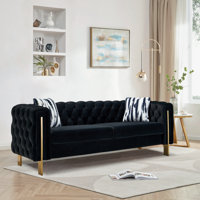 Jamayiah 84.25" Square Arm Sofa by Mercer41