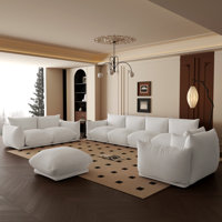 Cath Kavia 4 - Piece Chenille Fabric Upholstered Sectional Sofa For Living Room Set
