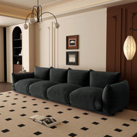 Minarik 4-Seat Chenille Fabric Upholstered Sectional Sofa by Ebern Designs