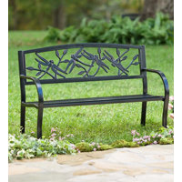Alecea Steel Garden Bench by August Grove