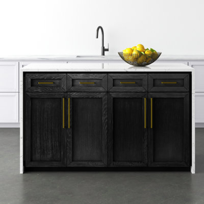 Andranique Kitchen Island with Engineered Marble Top by Wade Logan