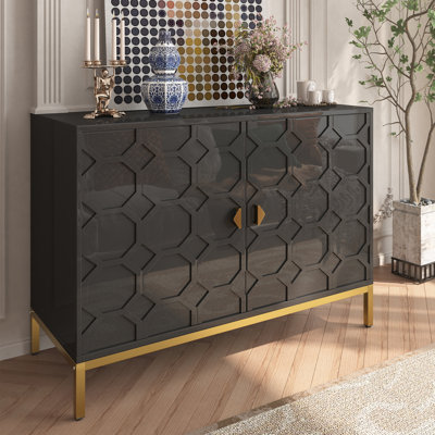 Bailes Iron 2 - Door Accent Cabinet by Willa Arlo Interiors