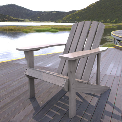 Avemaria Solid Wood Adirondack Chair by Rosecliff Heights