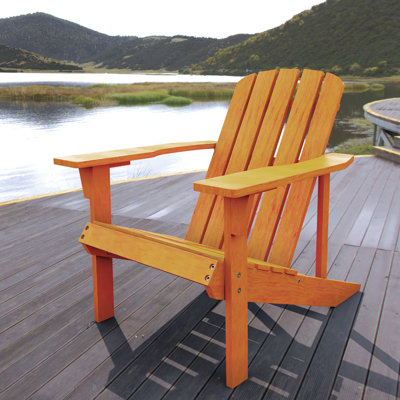 Avemaria Solid Wood Adirondack Chair by Rosecliff Heights