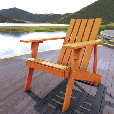 Avemaria Solid Wood Adirondack Chair by Rosecliff Heights