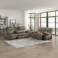 2-Piece Microfiber Manual Reclining Living Room Set by Red Barrel Studio