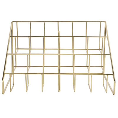 Multimedia Wall Mounted Wire Rack Media Storage by Everly Quinn