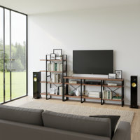 Open Shelving Entertainment Center for TVs up to 70" by 17 Stories