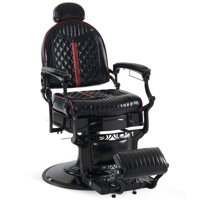 Keniah 27.6" Wide Vintage Heavy Duty Salon Chair, Hydraulic Swivel Barber Chair by Inbox Zero