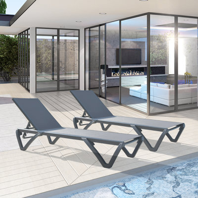 64" Long Single Chaise by Latitude Run