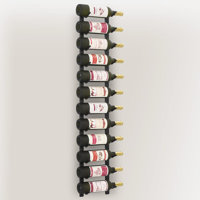 Dellarae Wall Wine Rack Bottle Holder Pantry Wall Mounted Storage Organizer by Prep & Savour
