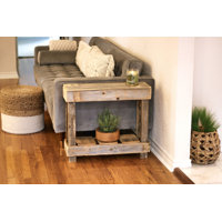 Rayshaud Solid Wood End Table with Storage by Foundry Select