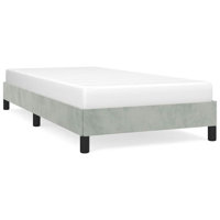 Yaziel Bed, Velvet Upholstered Platform Bed, No Mattress by Latitude Run