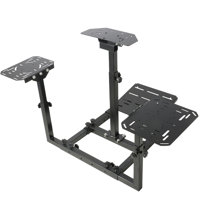 Flying Game Stand & Racing Wheel Stand, No Steering Wheel Pedal Shifter Seat Joystick by Inbox Zero