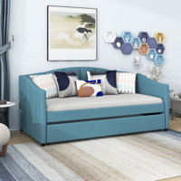 Mansueta Twin Size Upholstered Daybed with Trundle