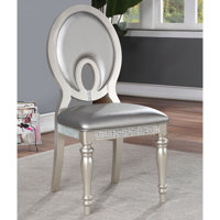 Araujo 19" Width Wood Padded Side Chair by The Twillery Co.