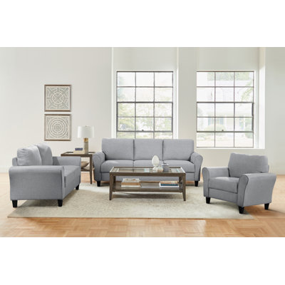 Emilio 3-Piece Upholstered Living Room Set