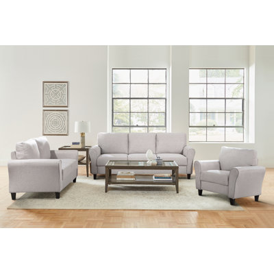 Emilio 3-Piece Upholstered Living Room Set by Red Barrel Studio