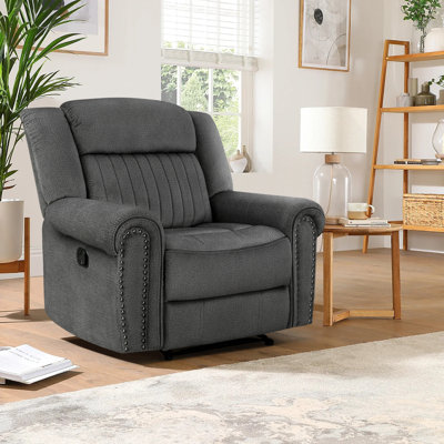 Cappella 41" Wide Roll Arm Pillow Top Recliner by Lark Manor
