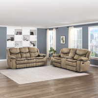 Hanhalyn 2-Piece Microfiber Manual Reclining Living Room Set by Latitude Run