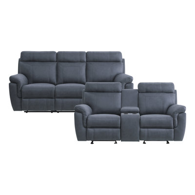Britain 2-Piece Microfiber Manual Reclining Living Room Set by Latitude Run