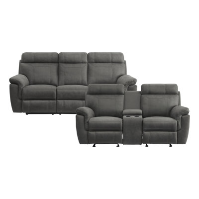 Britain 2-Piece Microfiber Manual Reclining Living Room Set by Latitude Run